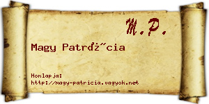 Magy Patrícia névjegykártya